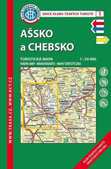 Levně KČT 1 Ašsko a Chebsko 1:50T Turistická mapa