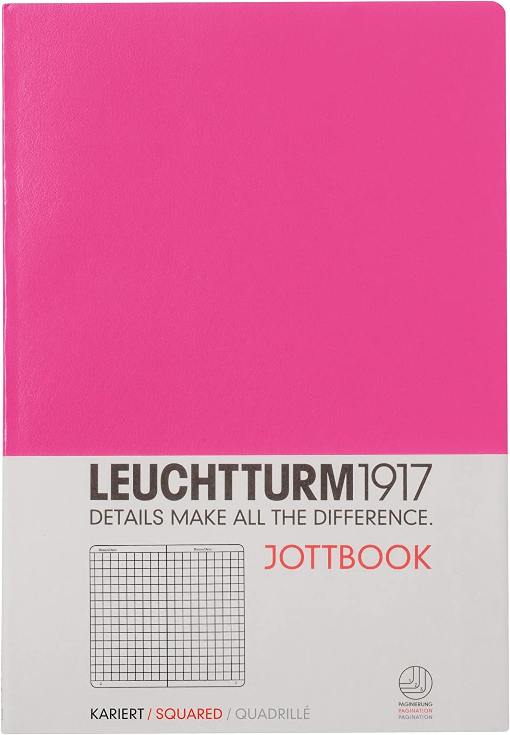 Levně LEUCHTTURM1917 JOTTBOOK POCKET (A6), linky, Pink 341554