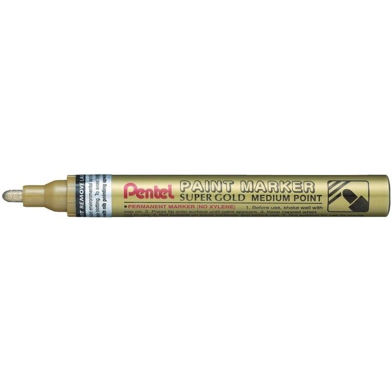 Levně Popisovač Pentel Paint Marker MMP10 lakový - zlatý 2-4 mm