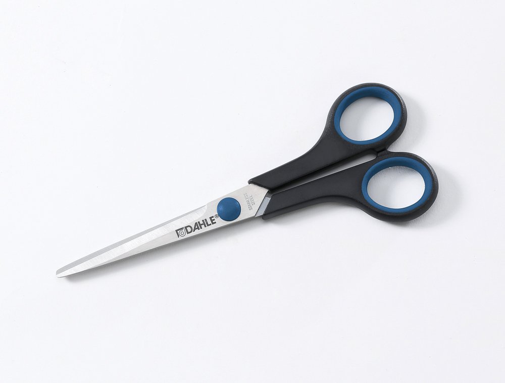 Dahle nůžky Office Comfort Grip, 17,5 cm, symetrické, černé - 5ks