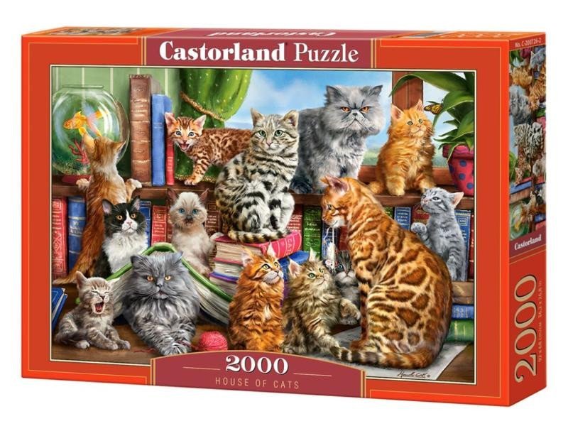 Levně Castorland Puzzle - Kočičí dům 2000 dílkú