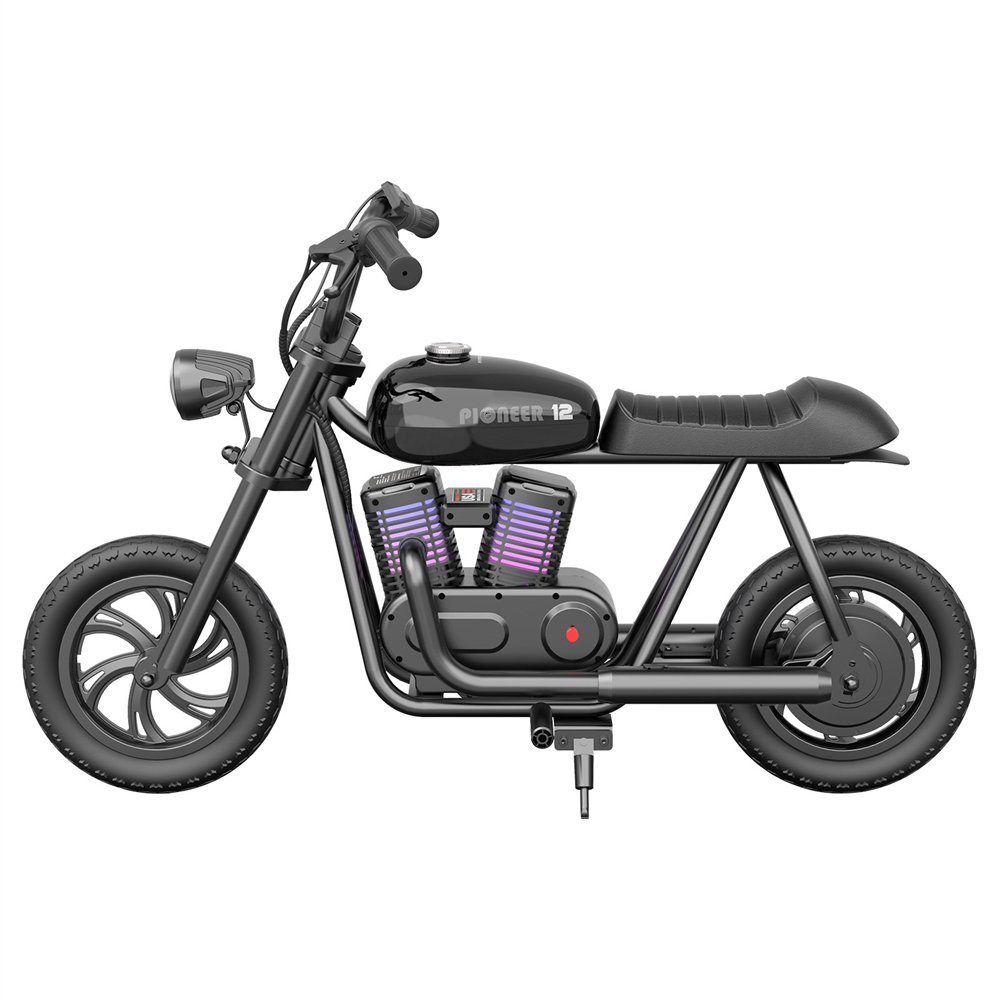 Levně HYPER GOGO 1034184 Pioneer 12 Plus Black - dětská elektrická motorka
