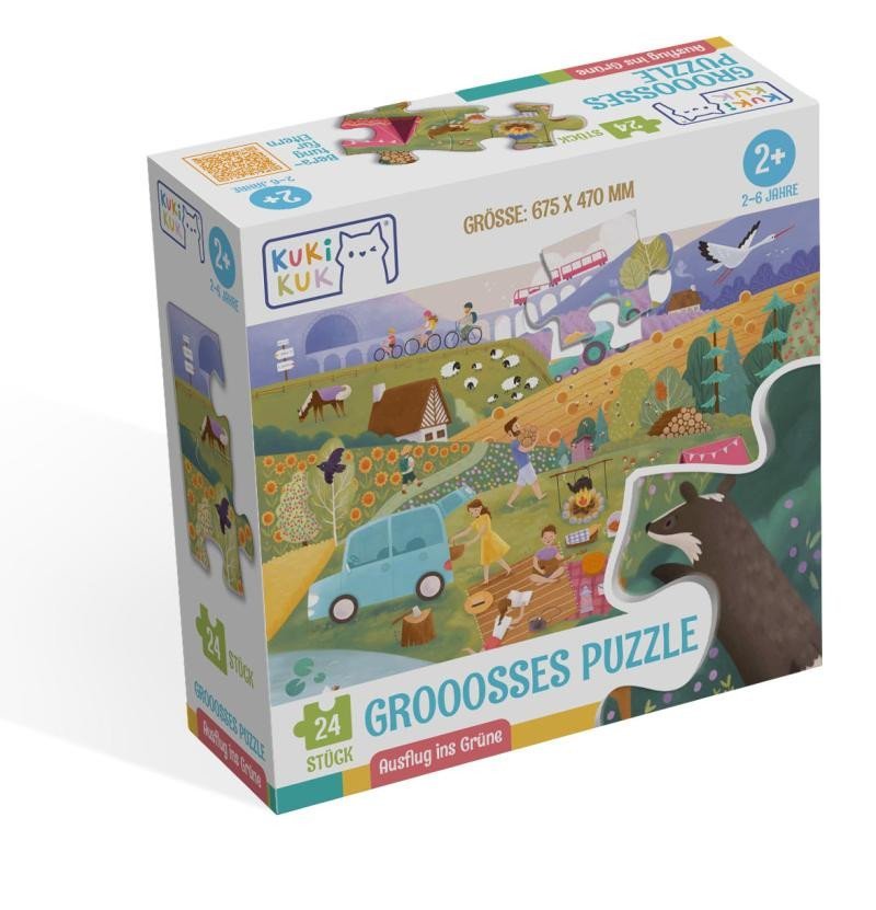 Product detail of Kukikuk Grooosses Puzzle Ausflug ins Grüne