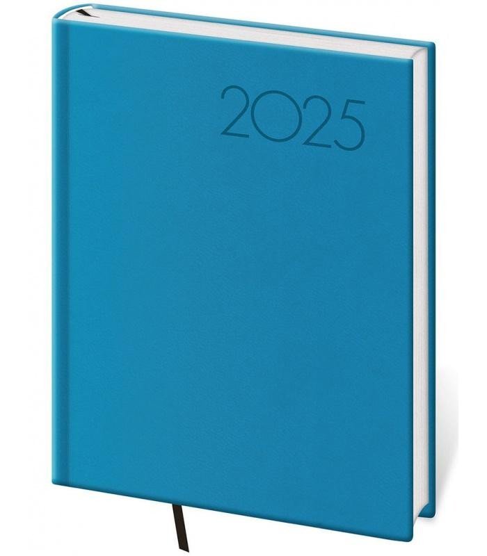 Levně Diář 2025 Print Pop denní B6 světle modrá