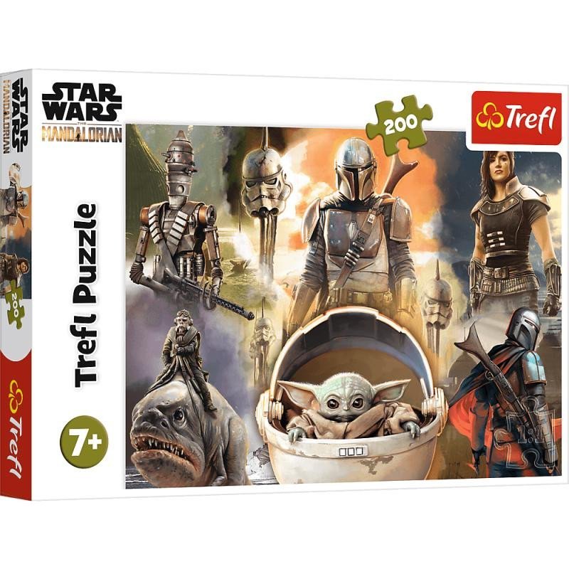 Trefl Puzzle Star Wars - The Mandalorian: Připraveni k boji / 200 dílků