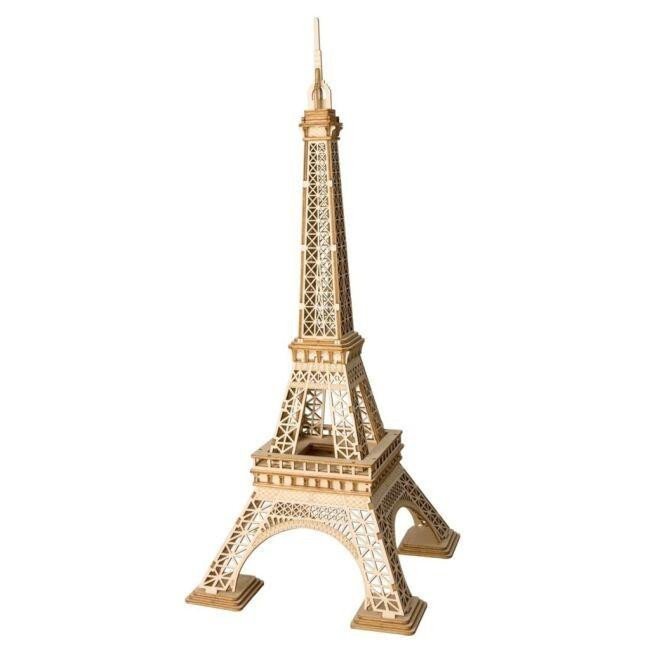 Levně Puzzle 3D Eiffelova věž/121 dílků, dřevě