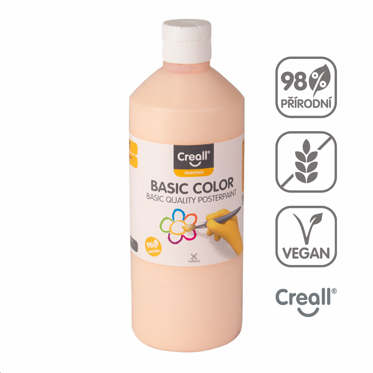 Creall temperová barva, 500 ml, pastelově oranžová