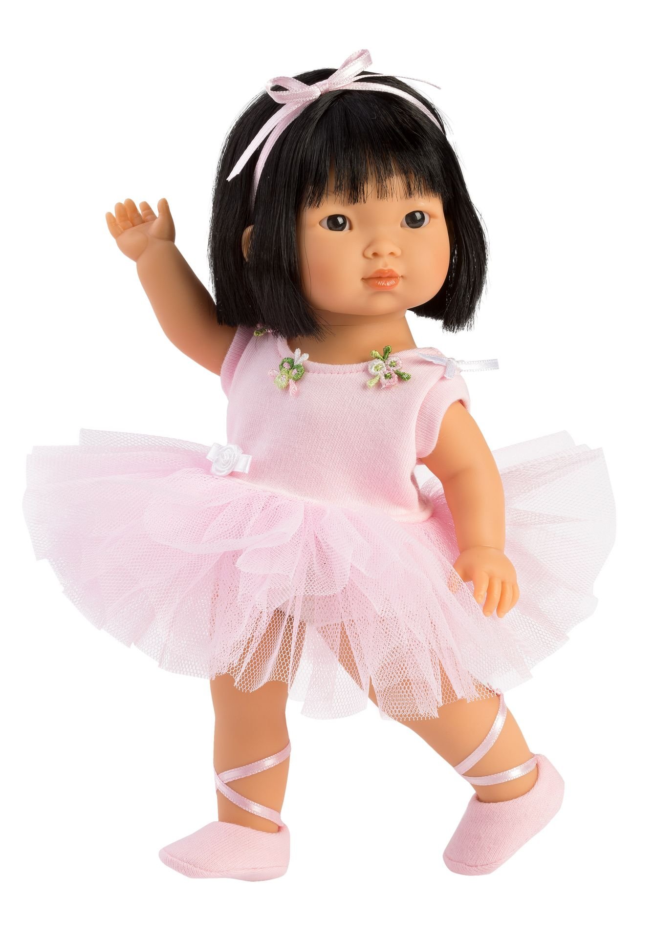 Levně Llorens 28031 LU BALLET - realistická panenka s celovinylovým tělem - 28 cm