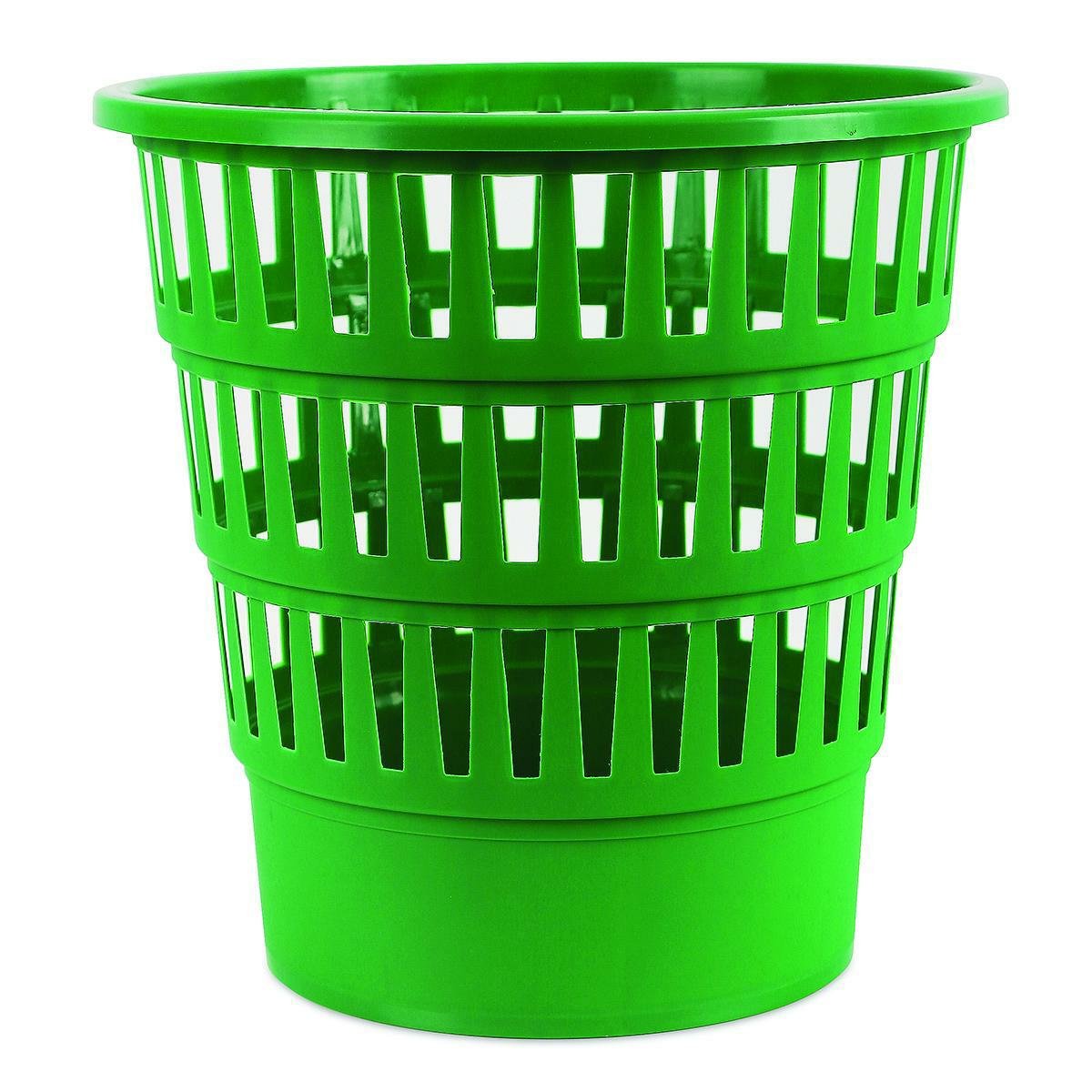 Levně Office Products odpadkový koš perforovaný, 16 l, PP, zelený
