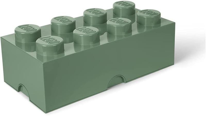 Levně Úložný box LEGO 8 - army zelený