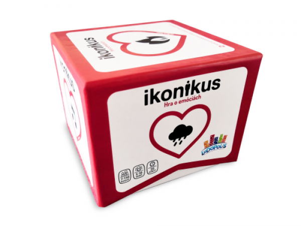 Ikonikus - Hra o emocích společenská hra v krabičce 10x10x7,5cm