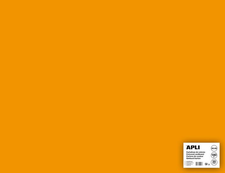 Levně Apli barevný papír A2+ 170 g - fluo-oranžový - 25 ks