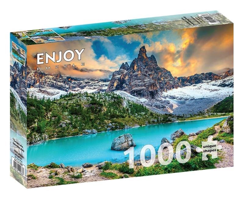 Levně Puzzle Jezero Sorapis, Dolomity, Itálie 1000 dílků