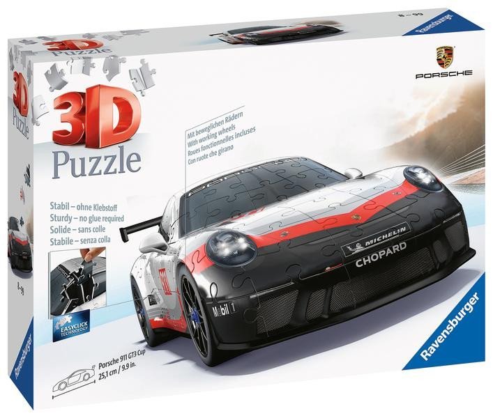 Levně 3D Puzzle: Porsche 911 GT3 Cup 108 dílků