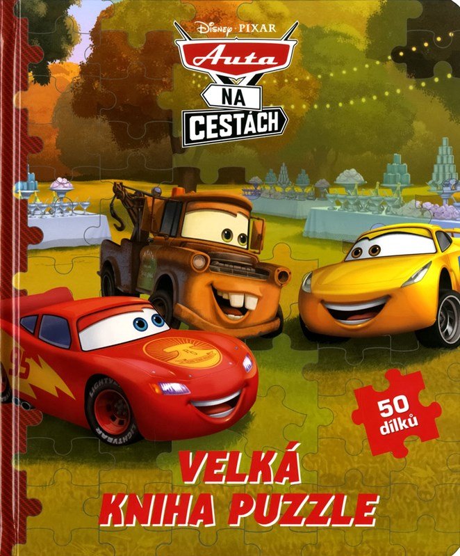 Levně Auta - Velká kniha puzzle 50 dílků - kolektiv