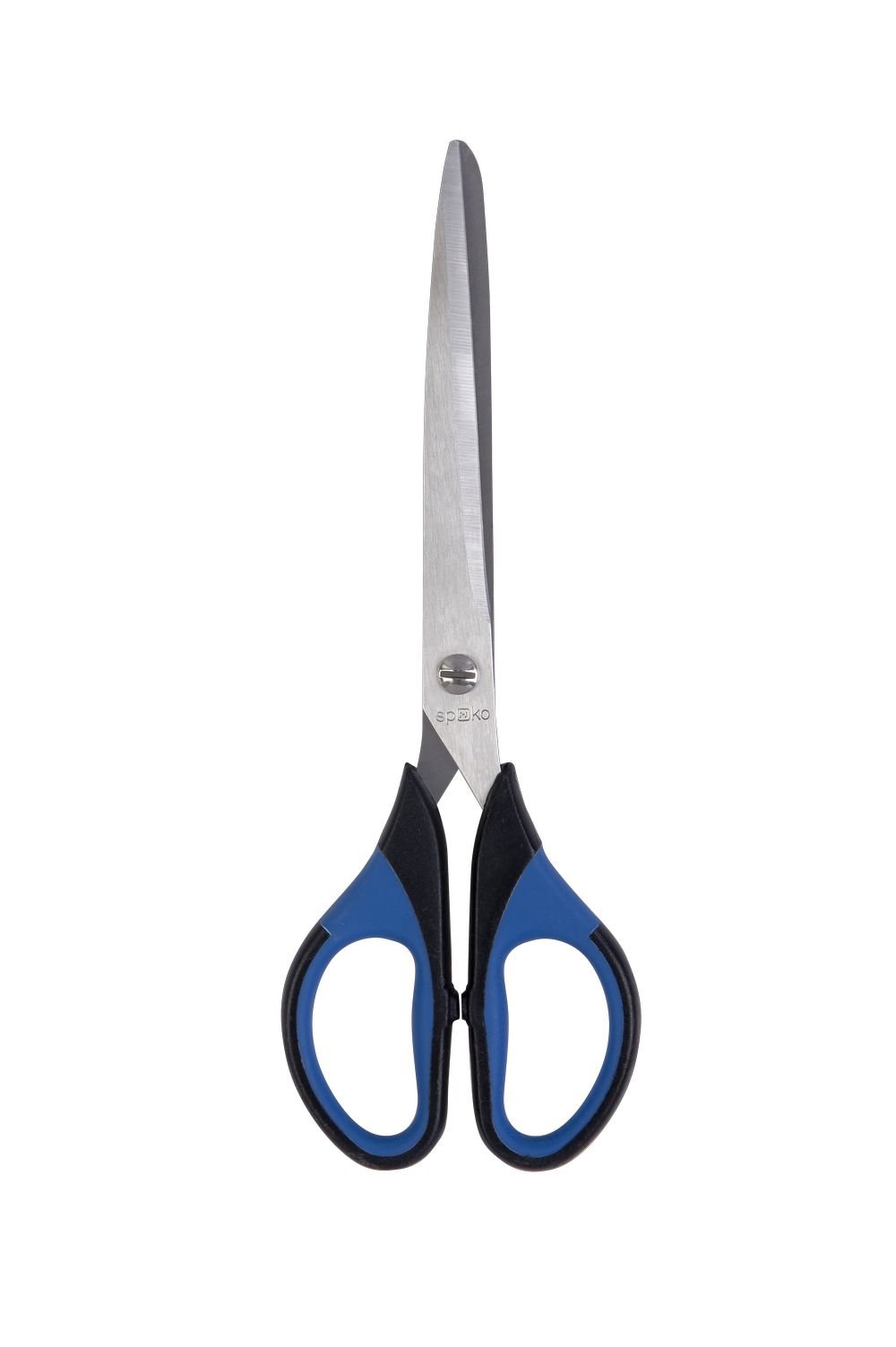 Spoko nůžky kancelářské Ergonomy, 18 cm, symetrické, černomodré - 6ks