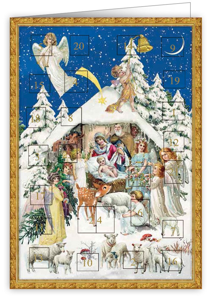 QUIRE PUBLISHING Přání adventní kalendář WF317 QP - vánoční