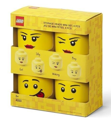 Levně LEGO úložná hlava (mini) - sada 4 ks
