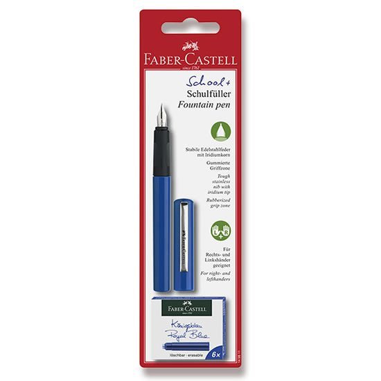 Levně Faber - Castell Bombičkové pero modré + 6 bombiček