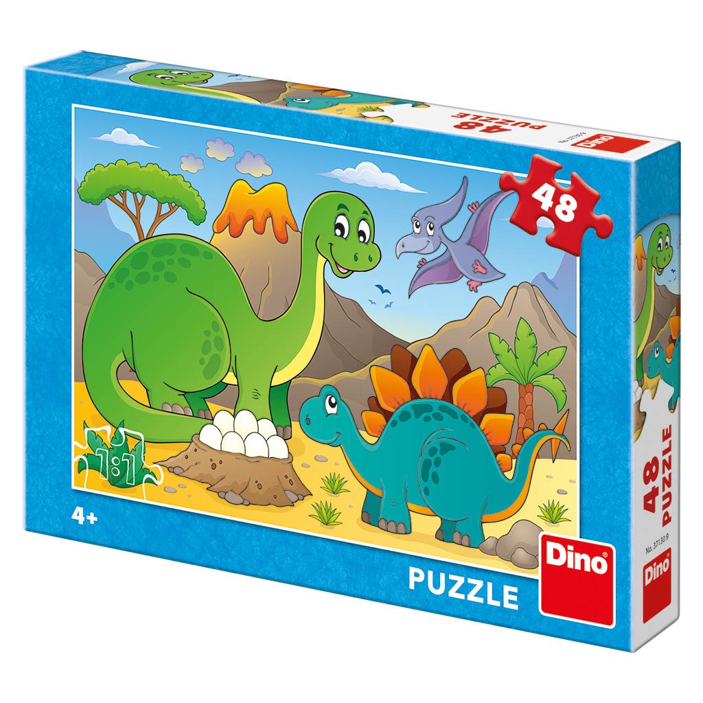 Levně Happy Dino: puzzle 48 dílků - Dino
