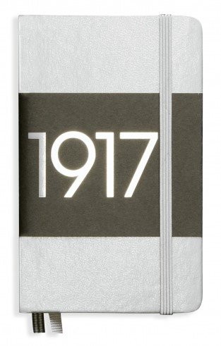 Zápisník Metallic edition Pocket A6 - čistý/prázdný, stříbrný - LEUCHTTURM1917