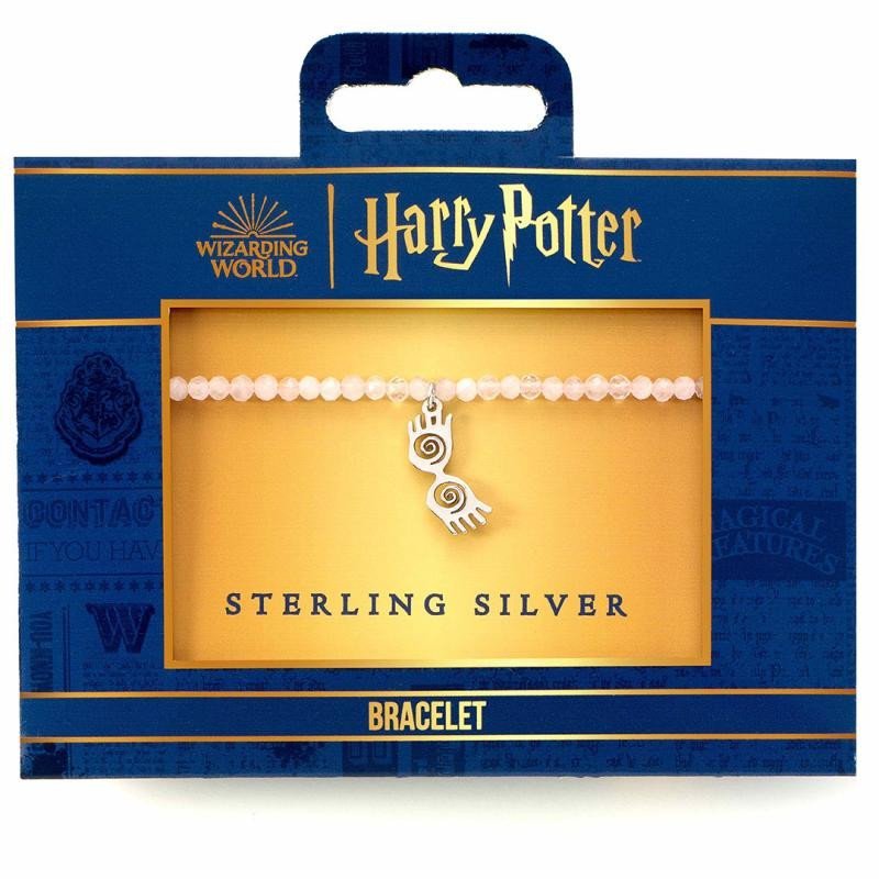 Harry Potter Náramek se stříbrným přívěskem - Lenka Láskorádová (růžový)