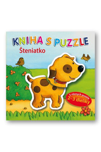 Levně Kniha s puzzle Šteniatko