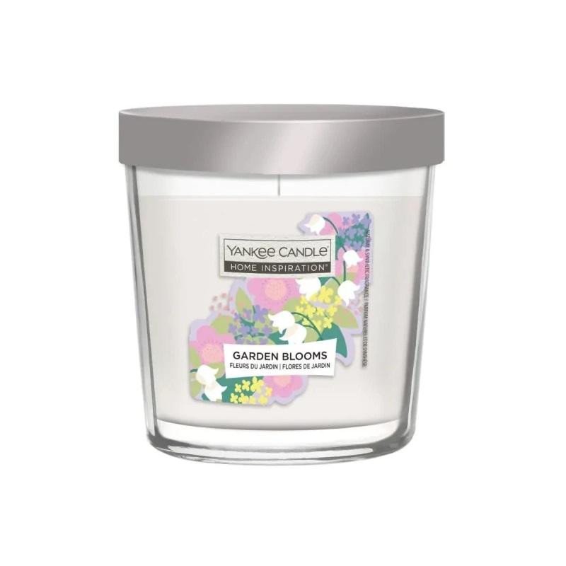 Levně YANKEE CANDLE HOME INSPIRATION VALUE střední svíčka ve skle Garden Blooms