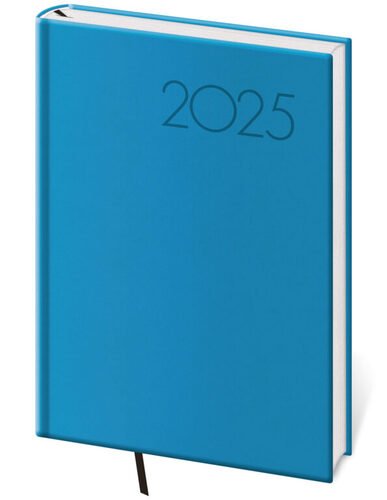 Levně Týdenní diář 2025 A5 Print Pop světle modrý