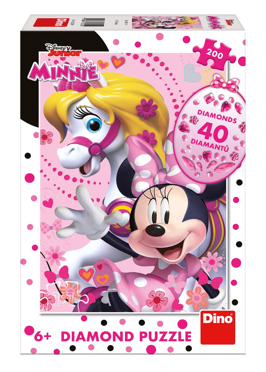 Levně Puzzle Minnie Mouse diamant 200 dílků - Dino