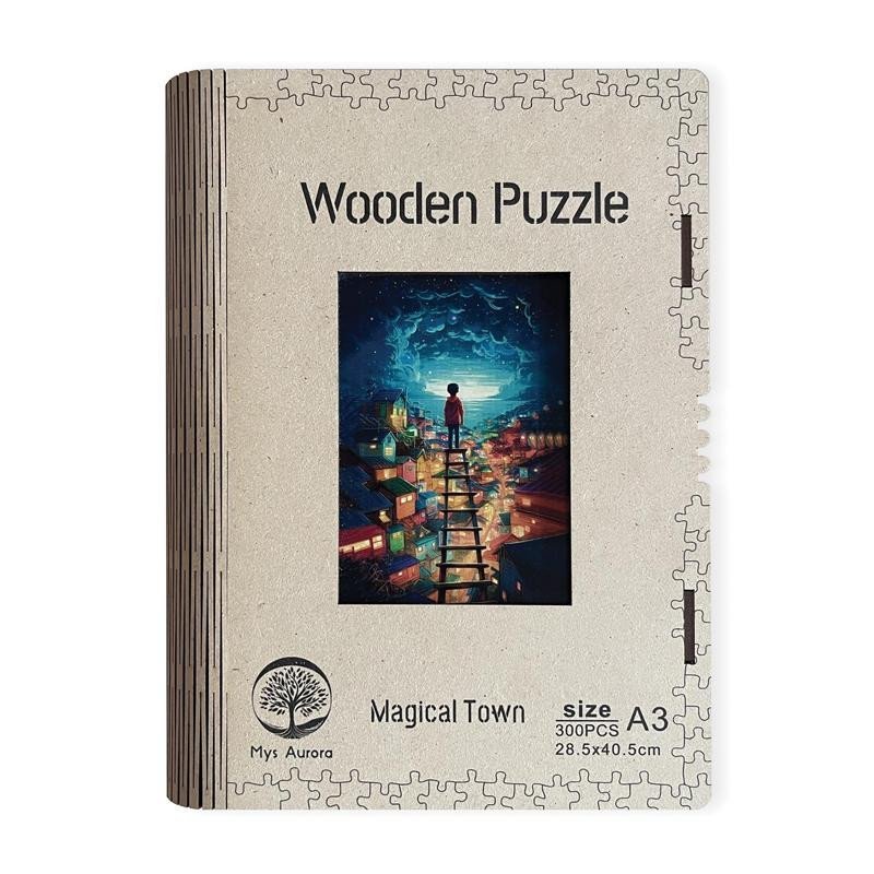 Levně Dřevěné puzzle/Magické město A3 - EPEE