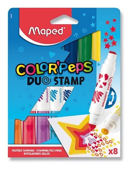 Levně Maped - Fixy Color´Peps Duo Stamp oboustranné 8 ks