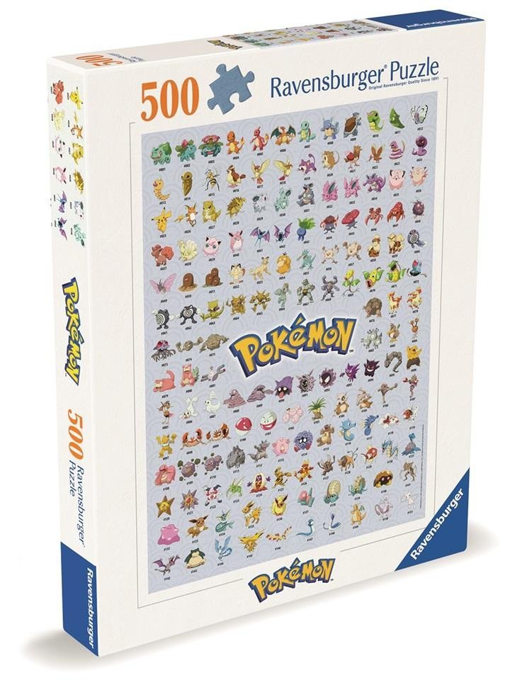 Levně Puzzle Prvních 151 Pokémonů 500 dílků