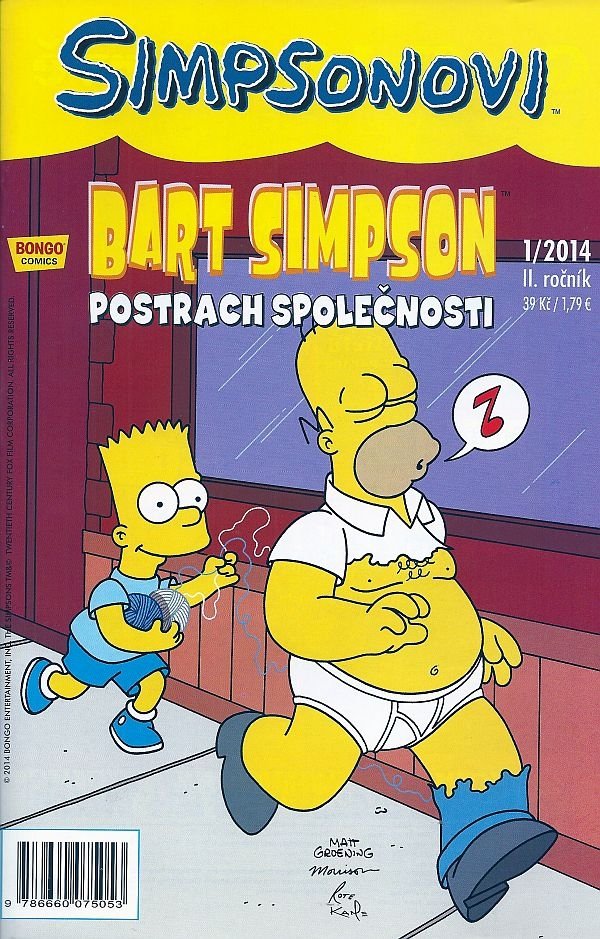 Simpsonovi - Bart Simpson 1/2014 - Postrach společnosti - Matthew Abram Groening