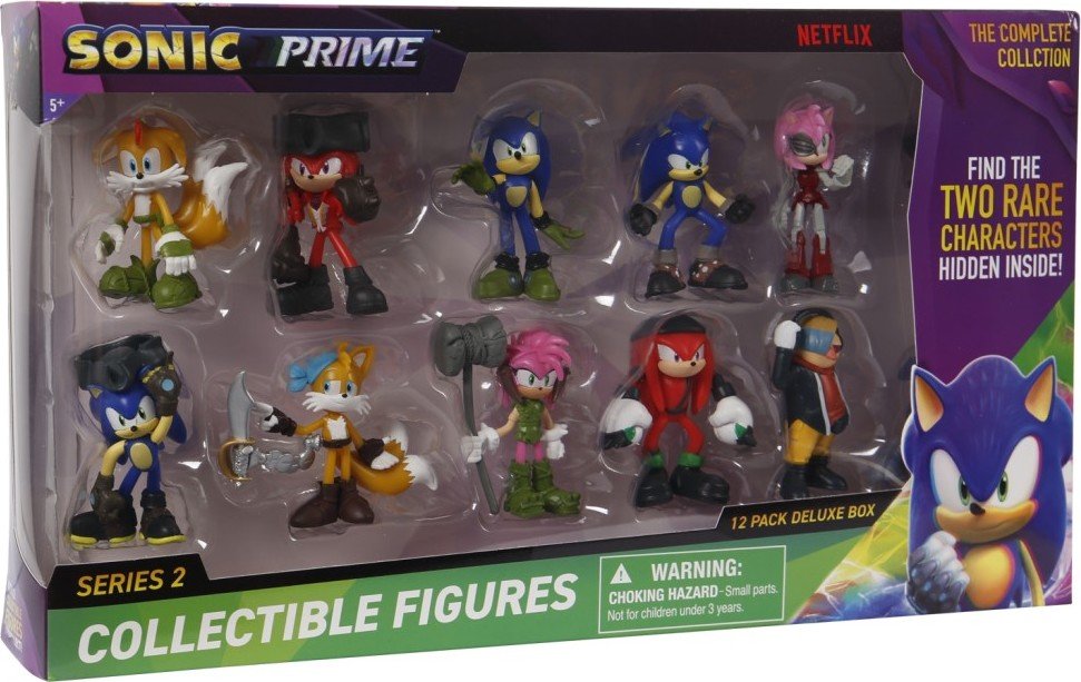 Levně Sonic figurky – 12 ks Deluxe box - Alltoys