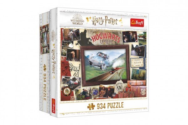Levně Puzzle Harry Potter Bradavický expres 934 dílků 68x48cm v krabici 26x26x10cm