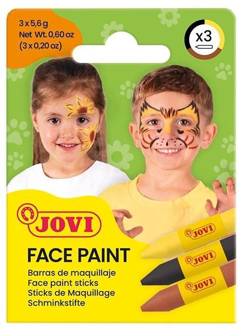 Product detail of JOVI obličejové tužky 3x5,6g - žlutá, hnědá a černá