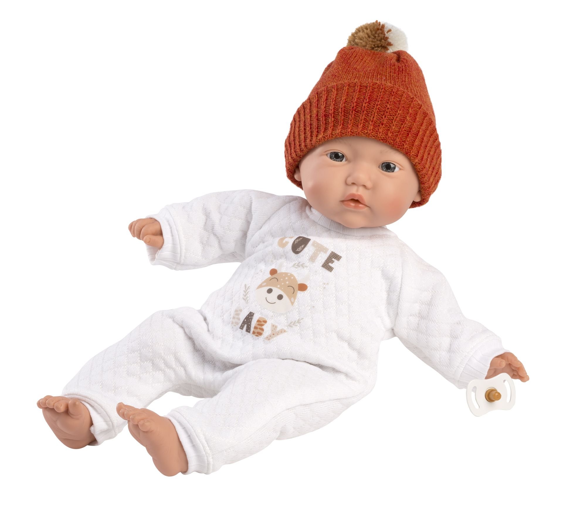 Levně Llorens 63304 LITTLE BABY - realistická panenka miminko s měkkým látkovým tělem - 32 cm