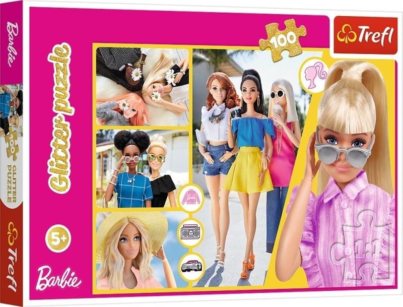 Levně Puzzle Barbie/100 dílků, třpytivé