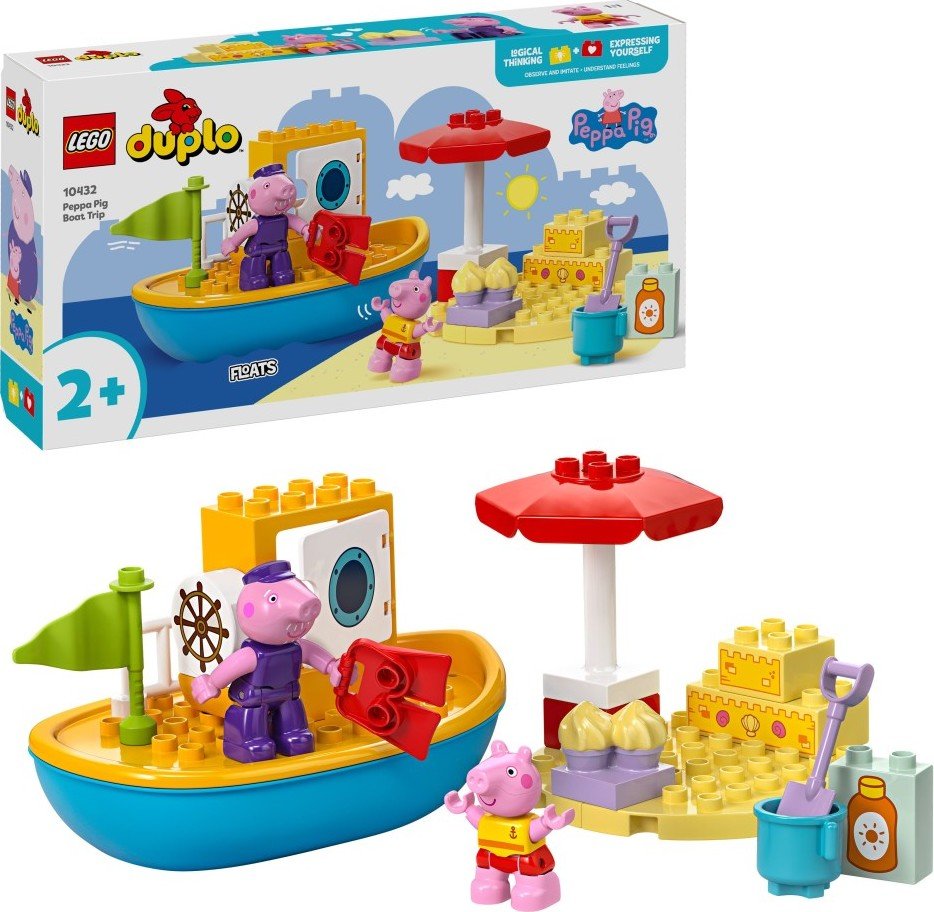 Levně LEGO® DUPLO® 10432 Prasátko Peppa a výlet na loďce - LEGO® DUPLO®