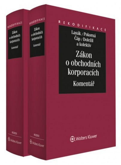 Zákon o obchodních korporacích I.+II. díl :Komentář/komplet - Jan Lasák
