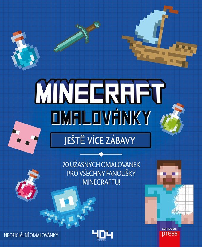 Levně Omalovánky Minecraft – Ještě více zábavy - kolektiv.