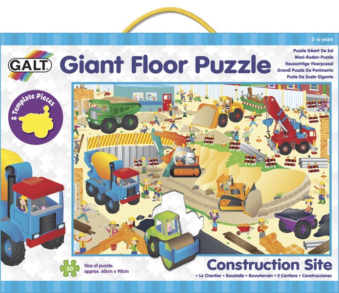 Levně Galt Velké podlahové puzzle - Na staveništi