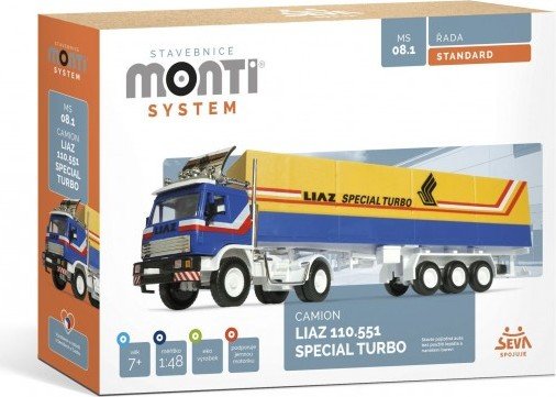 Levně Stavebnice Monti System MS 08.1 Camion Liaz Special Turbo 1:48 v krabici 31,5x16,5x7,5cm