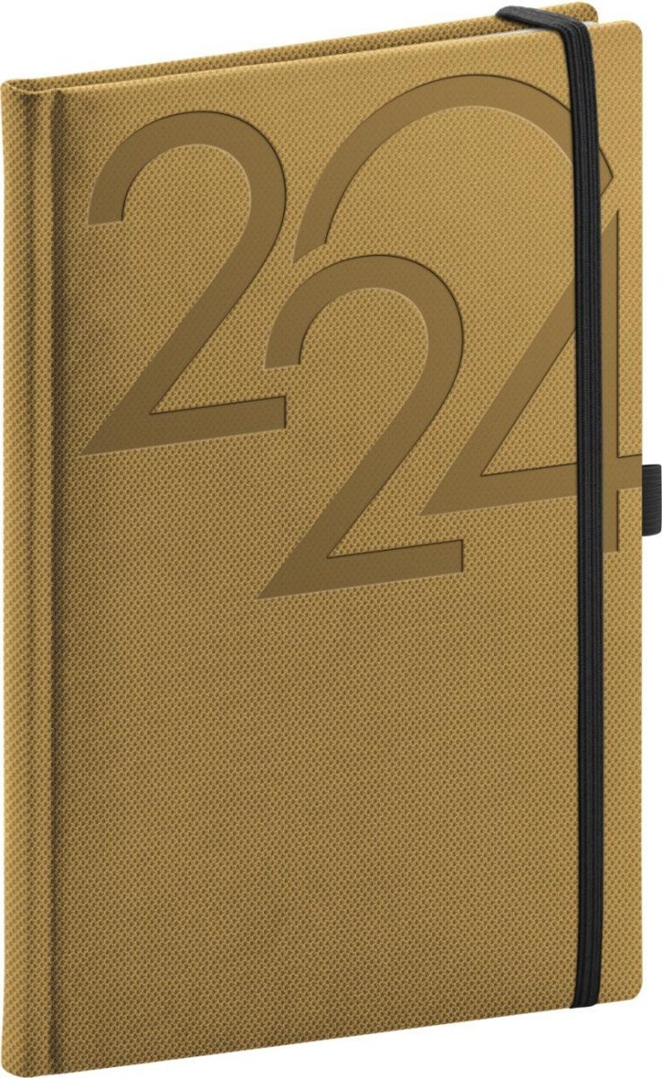 Levně Diář 2024: Ajax - zlatý, týdenní, 15 × 21 cm