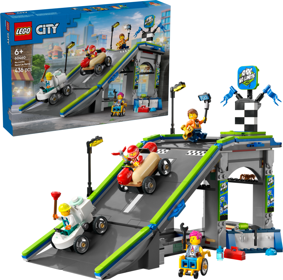 Levně LEGO® City 60460 Tvoje pravidla: Závodní dráha s rampami - LEGO® City