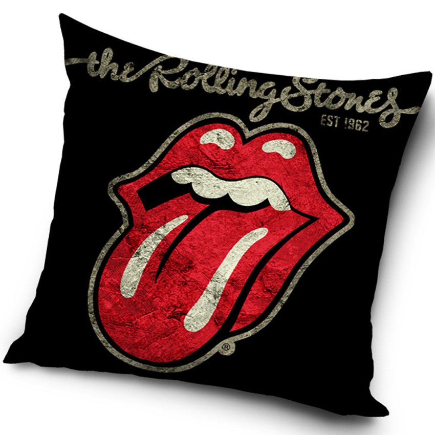 Levně Dekorační polštářek Rolling Stones Black