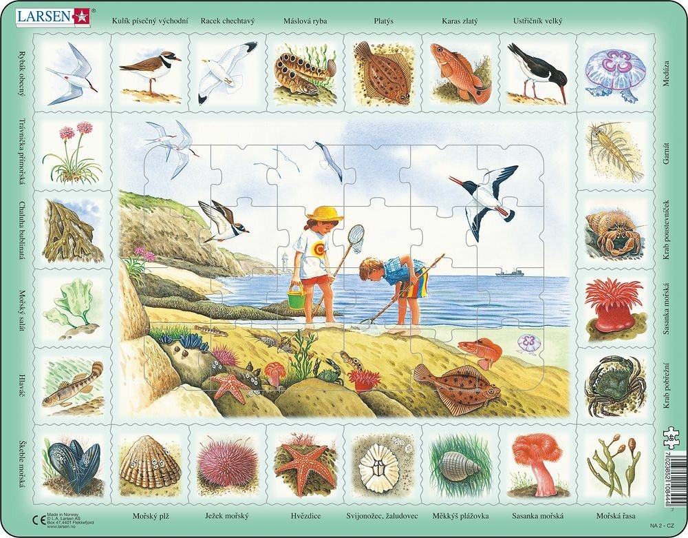 Levně Puzzle MAXI - Život u moře/48 dílků, 2. vydání - Larsen