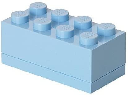 Levně Úložný box LEGO Mini 8 - světle modrý