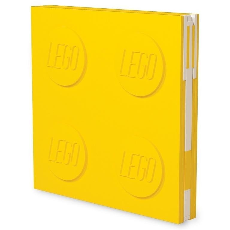 Levně LEGO Zápisník s gelovým perem jako klipem - žlutý